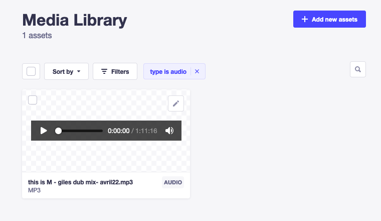 Filters in the Media Library